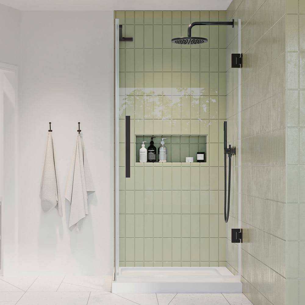Endless Tampa-Pro 32" Frameless Shower Kit with Oil Rubbed Bronze Finish