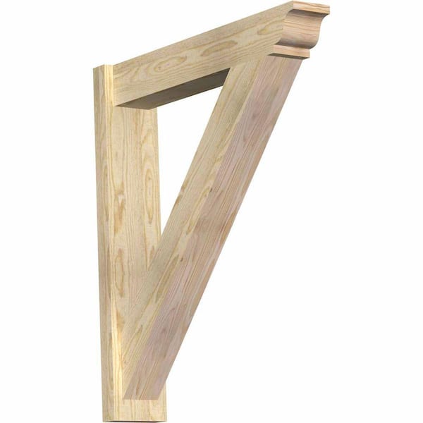 Ekena Millwork 6 in. x 34 in. x 30 in. Douglas Fir Traditional Rough Sawn Outlooker