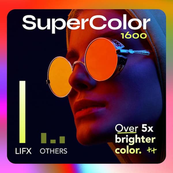 LIFX 150-Watt Equivalent PAR38 Multi-Color 9000K Wi-Fi LED light