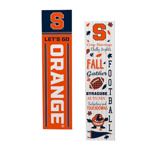 47 in. Double-Sided Leaner Fall Seasonal Porch Sign, Syracuse University