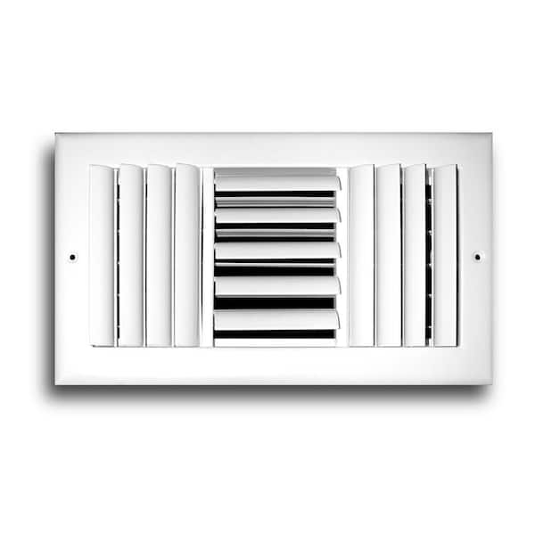 Everbilt 14 in x 4 in. 3-Way Adjustable Curved Blade Wall/Ceiling Register