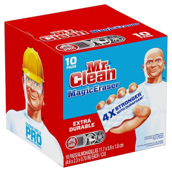 Bông tẩy cóc Mr. Clean Extra-Durable Magic Eraser với Durafoam... là giải pháp hoàn hảo cho những vết bẩn khó cứng đầu. Với công nghệ Durafoam, sản phẩm này mạnh mẽ hơn và có độ bền cao hơn so với các bông tẩy cóc thông thường khác. Hãy xem hình ảnh liên quan để khám phá sức mạnh của sản phẩm này nhé!