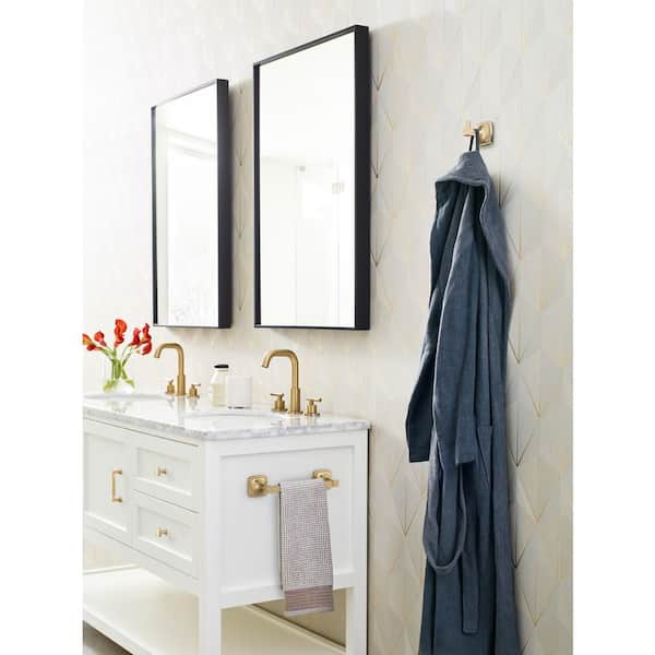 Stature 8 in. Wall Mounted Towel Bar in Champagne Bronze