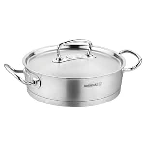 Stanton Trading 3.5 qt Tri-Ply Stainless Steel Induction Ready Saut'e Pan w/Lid, 3.5 Quart -- 1 per Each