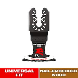 2-1/2 in. Demo Demon Universal Fit Bi-Metal Oscillating Tool Blade for Nail-Embedded Wood