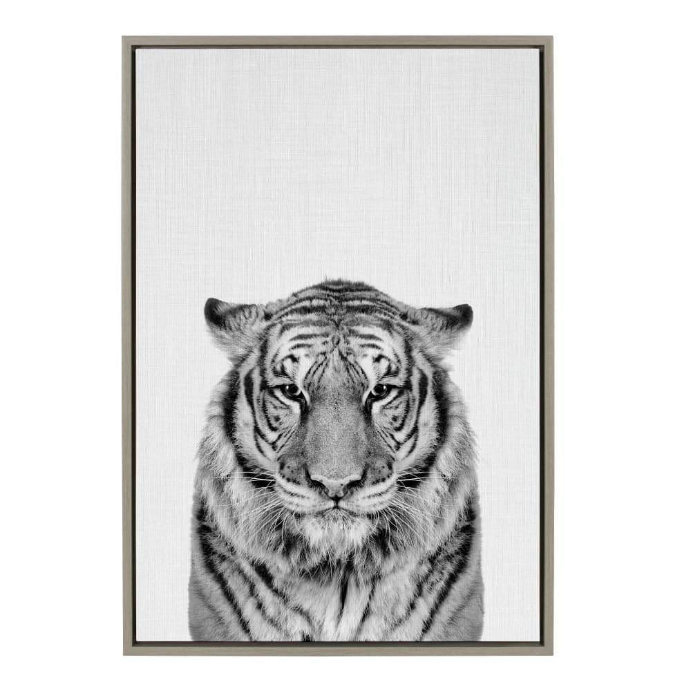 "Sylvie ""Tiger"" by Simon Te of Tai Prints Animals Framed Art Print 33 in. x 23 in." price history on PriceWatchPro