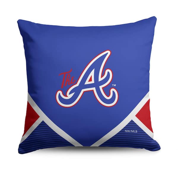 THE NORTHWEST GROUP MLB Braves City Connect Printed Polyester Throw Pillow 18 X 18