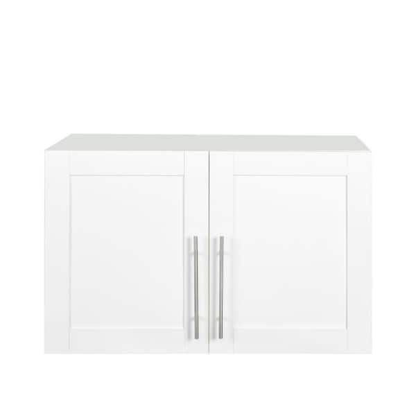 Unbranded 31.5 in. W x 15.75 in. D x 19.69 in. H Bathroom Storage Wall Cabinet with 2 Doors and Shelf in White