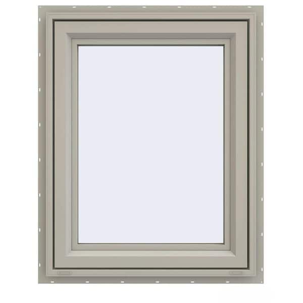 JELD-WEN 29.5 in. x 35.5 in. V-4500 Series Desert Sand Vinyl Left