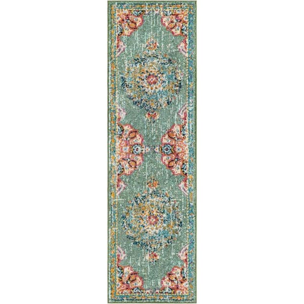Unique Loom Penrose Alexis Green 2' 0 x 7' 1 Area Rug