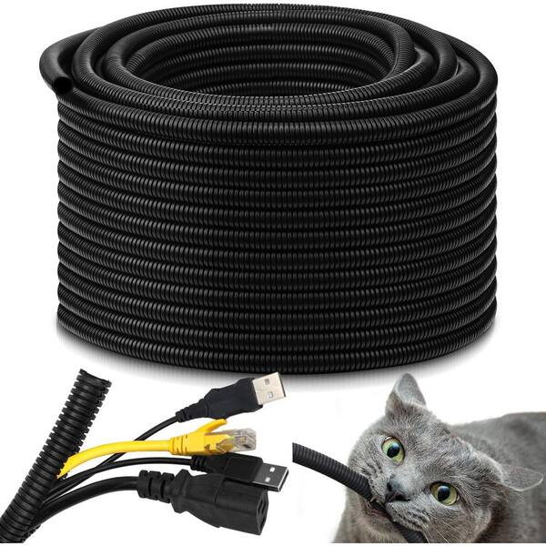 Dorman 86634 1/2 Inch X 100 Ft Black Flex Split Wire Conduit - 100 Pack Universal Fit