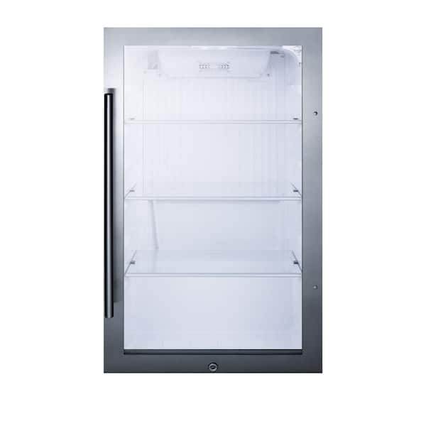 Summit Appliance Shallow Depth 3.1 cu. ft. Mini Fridge in Black without Freezer, ADA Compliant