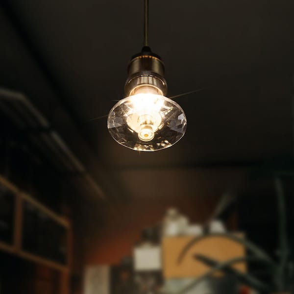 CARRO 5-Watt Equivalent Saucer Diamond Shaped E26/27 Crystal LED Light Bulb in Warm White (1-Pack)