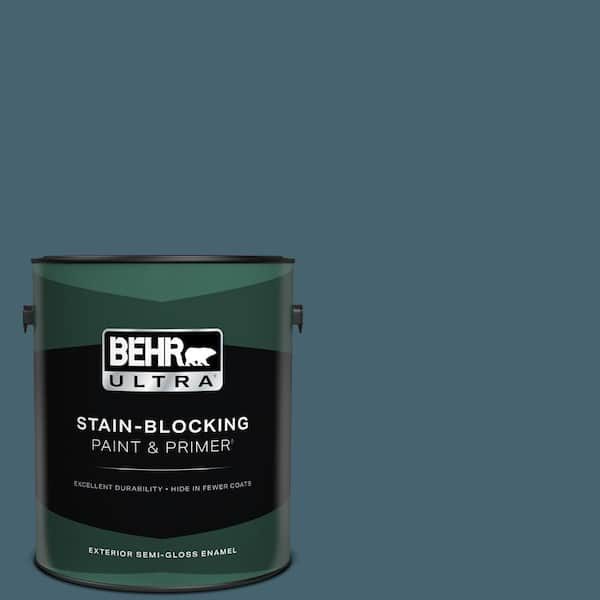 BEHR ULTRA 1 gal. #BNC-28 Nostalgic Evening Semi-Gloss Enamel Exterior Paint & Primer