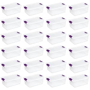15 Qt. ClearView Latch Box Storage Bin Container (24-Pack)