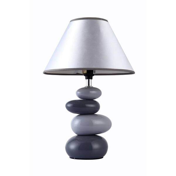 Simple Designs 15 In Shades Of Gray, Stone Lamp Shades