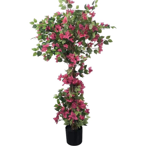 Artificial Bougainvillea Tree 5.4 ft. Silk Flowers Realistic