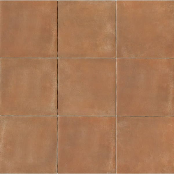 Cotto Nature Square 14 in. x 14 in. Matte Siena Porcelain Tile (10.76 sq. ft. /Carton)