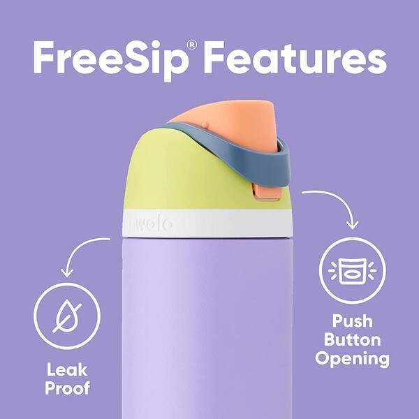 Owala 32 oz. FreeSip Stainless Steel Water Bottle, Shy Marshmallow