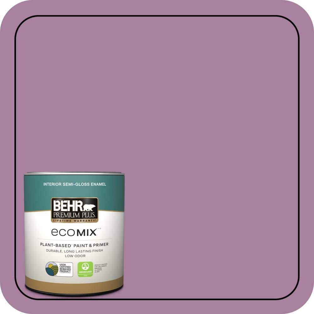 1 qt. #M110-5 Amazonian Orchid Semi-Gloss Enamel EcoMix Plant-Based Interior Paint & Primer price history on PriceWatchPro