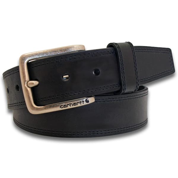 Carhartt Men's Size 38 Black Leather Hamilton Belt
