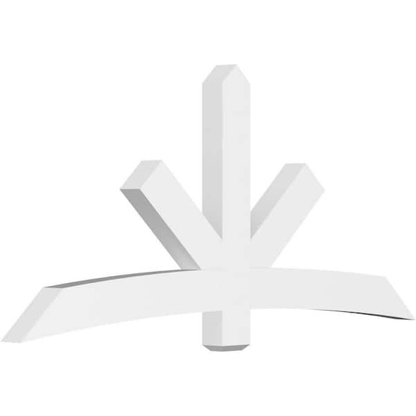 Ekena Millwork Alberta 84 in. W x 38.5 in. H x 4 in. D Signature Polyurethane Bracket