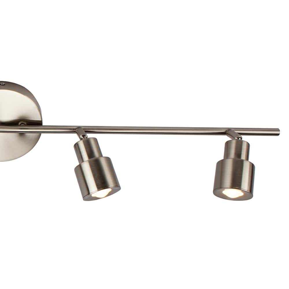 Brielle Coastal Industrial 36.75'' LED Flush Mount in Brushed Nickel