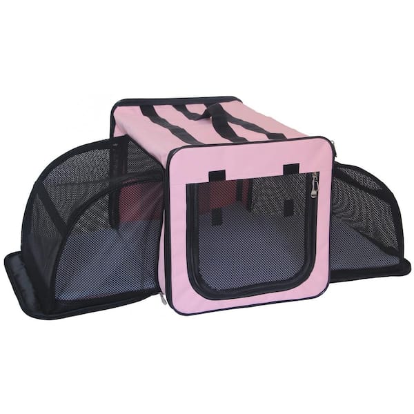 Basics 2-Door Top Load Hard-Sided Dog and Cat Kennel Travel Carrier,  23-Inch