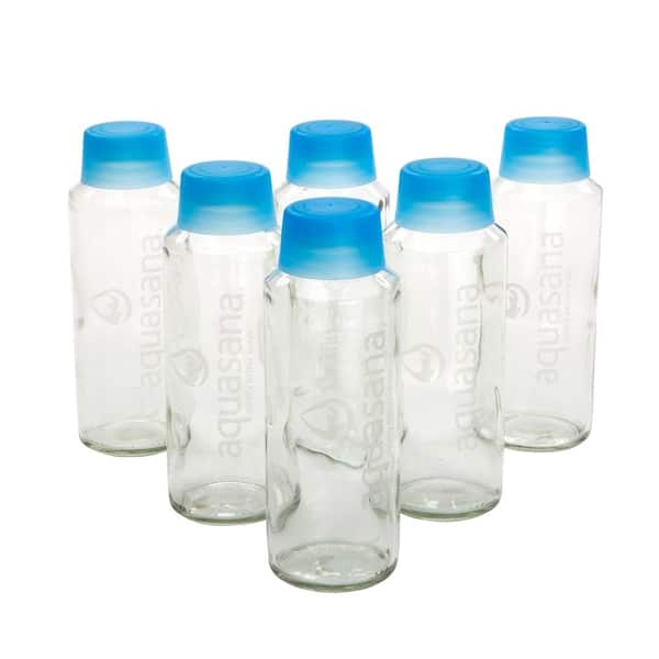 Aquasana 18 oz. Glass Water Bottles (6-Pack)