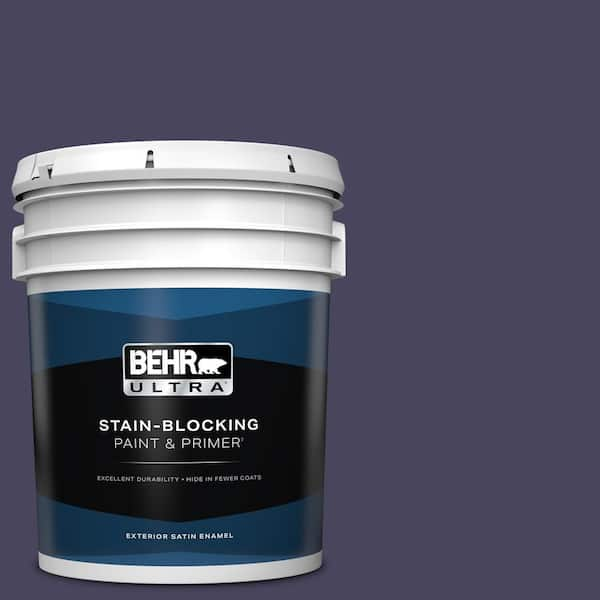 BEHR ULTRA 5 gal. #S-H-640 Purple Blanket Satin Enamel Exterior Paint & Primer