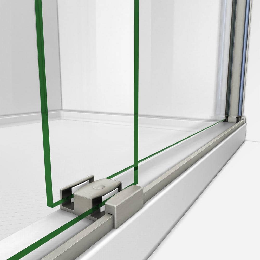 Sapphire 56-60" Brushed Nickel Semi-Frameless Sliding Shower Door
