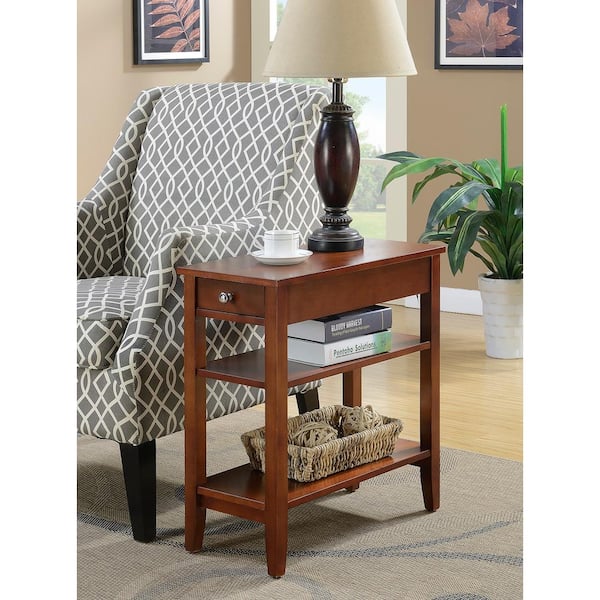 American Heritage 3-Tier Mahogany End Table