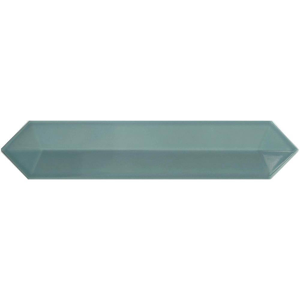 Jade 3x13 Polished Ceramic Hexagonal Wall Tile