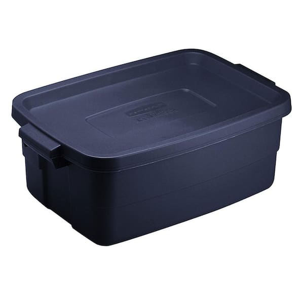 Home Drawers and Carts Set of 6 store 30 Gallon Tote Box Plastic