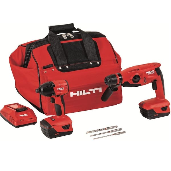 Hilti 18-Volt Lithium-Ion Cordless Rotary Hammer Drill/Impact Driver Combo Kit (2-Tool)