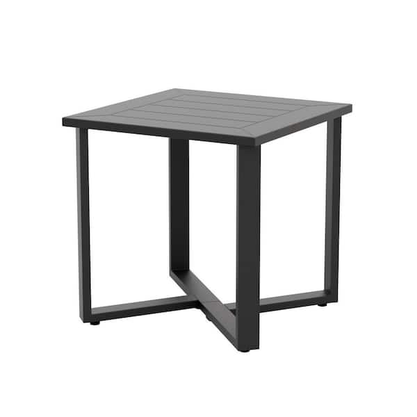 All-Weather Aluminum Garden Outdoor Patio Square Side Table