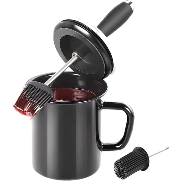 OXO Grilling Basting Pot & Brush Set for BBQ Marinade, Stainless Steel &  Silicone on Food52