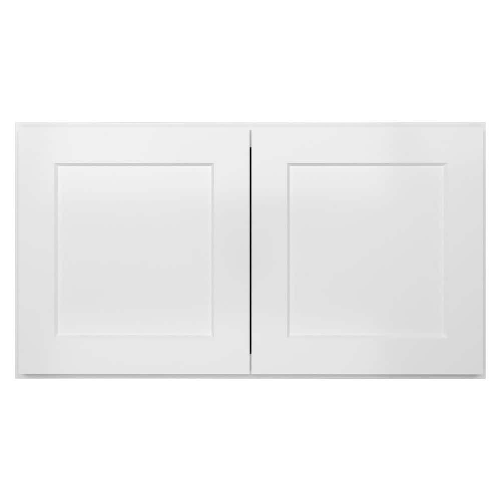 HOMEIBRO 33in. W x 24in. D x 18in. H in Shaker White Plywood Ready