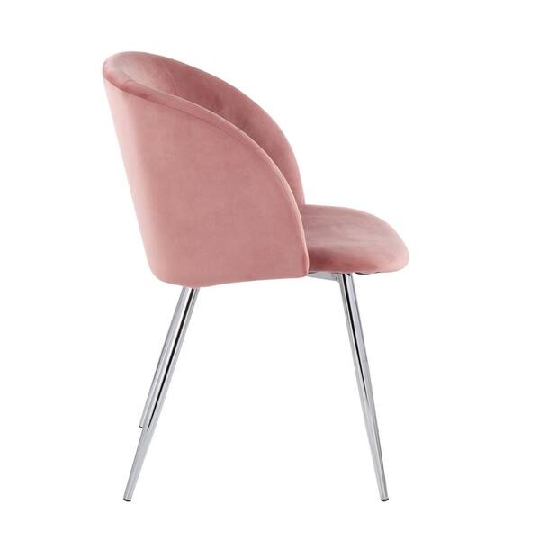 Pink and chrome dining chairs new arrivals