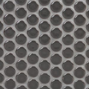 Ivy Hill Tile Bliss Edged Penny Charcoal 3 in. x 0.24 in. Polished ...