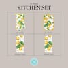 MARTHA STEWART Lots Of Lemons White/Yellow Lemons Cotton Kitchen Towel, Oven  Mitt and Potholder Set ST018334TDMS 994 - The Home Depot