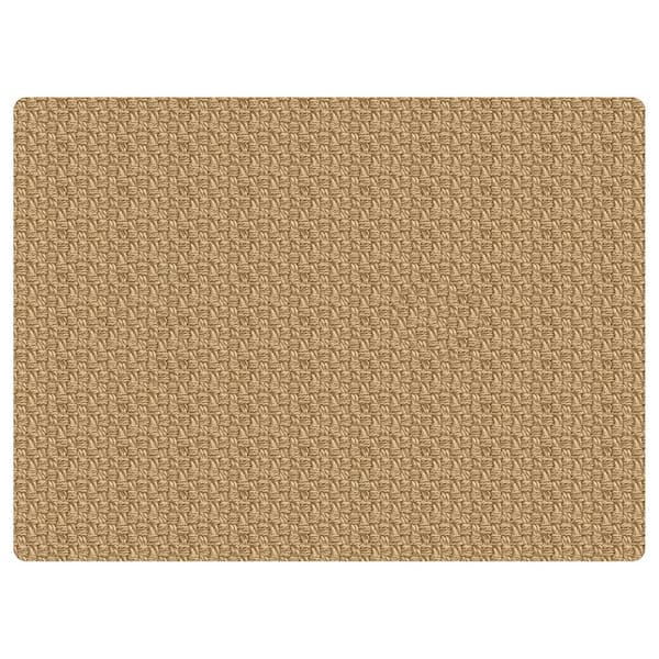 Bungalow Flooring Richmond Weave 3 ft. x 4 ft. Desk Chair Mat - Khaki