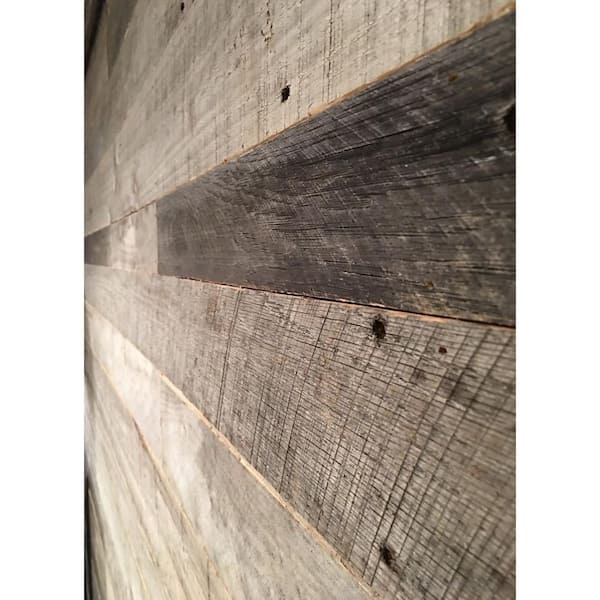 Vintage Timber 3/8 in. x 4 ft. Random Width 3 in. - 5 in. Grey