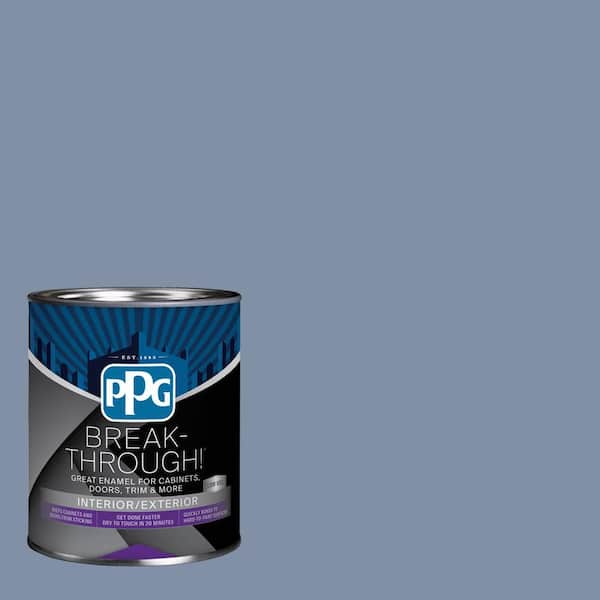Break-Through! 1 qt. PPG1164-5 Blueberry Muffin Semi-Gloss Door, Trim & Cabinet Paint