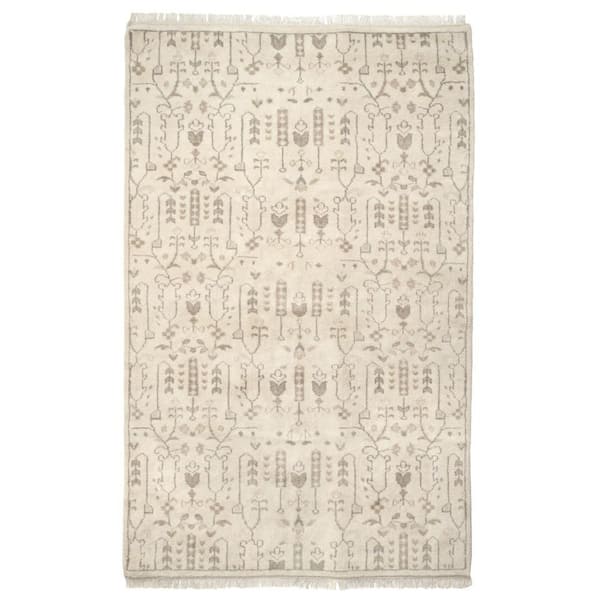 Dara Hand Knotted Wool Cream 3 ft. x 8 ft. Indoor Runner Rug