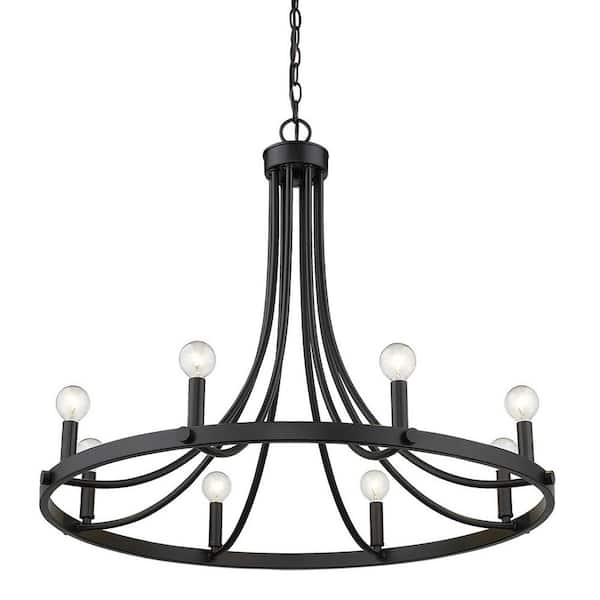 Acclaim Lighting Sawyer 8-Light Matte Black Chandelier