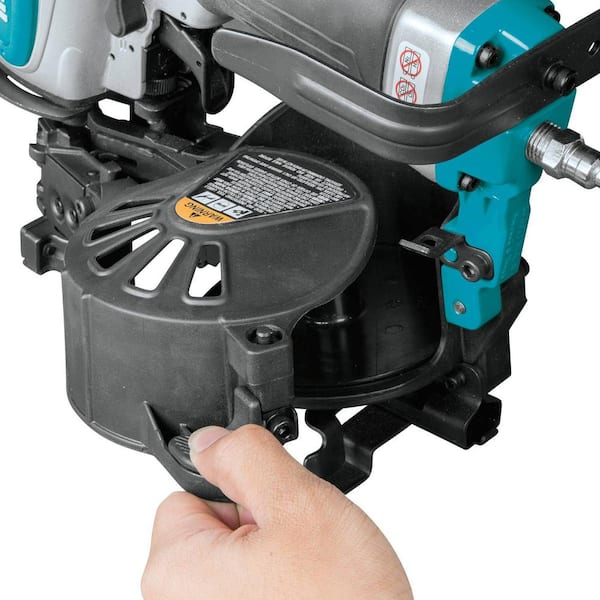 Makita Pneumatic 1-3/4 in. 15 Degree Coil Roofing Nailer AN454 The Home  Depot