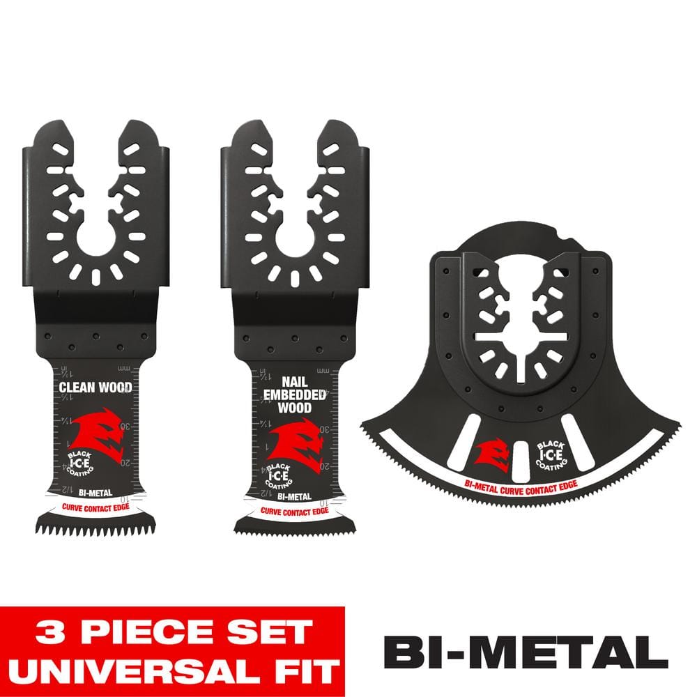 DIABLO 3-pc Universal Fit Bi-Metal Oscillating Blade Set