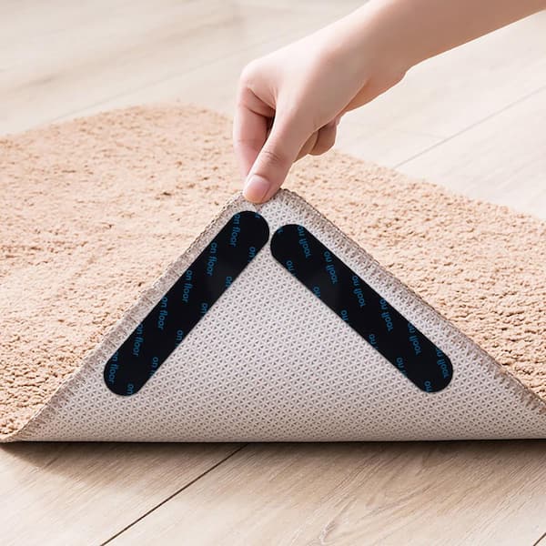 Rug Gripper Tape - Carpet Tape Double Sided - Rug Tape for Hardwood Floor -  Non Slip Pads for Area Rugs - Carpet Binding Tape, Heavy Duty Stickers  Grip, Anti Curling Pad Keep Your Rug in Place 