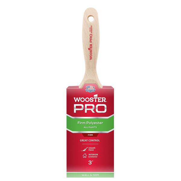 Wooster 3 in. Pro Polyester Firm Flat Wall Brush